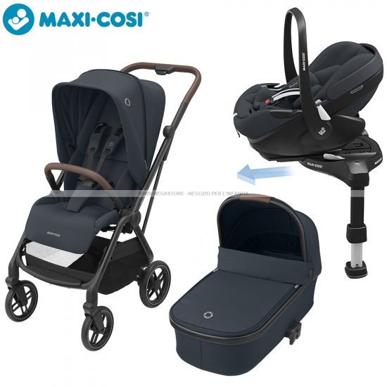 Maxi Cosi - Leona 2 Trio Oria Pebble 360 Pro E Base 360 Pro - Bimbi  Megastore