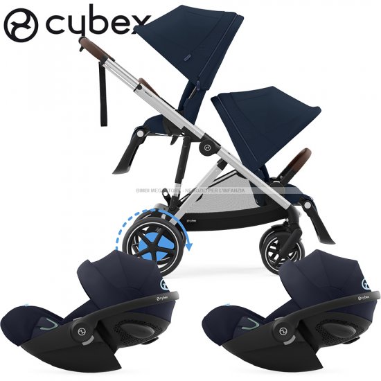 Cybex - E-Gazelle S Duo Gemellare Con Cloud G Isize