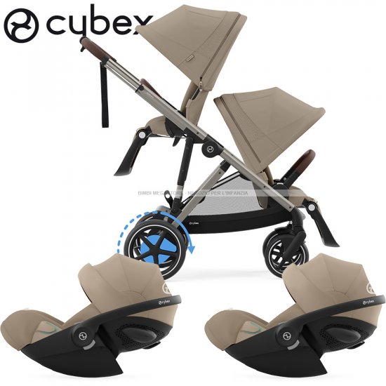 Cybex - E-Gazelle S Duo Gemellare Con Cloud G Isize