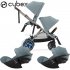 Cybex - E-Gazelle S Duo Gemellare Con Cloud G Isize Stormy Blue