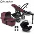 Bugaboo - Bugaboo Fox 5 Renew Trio Sistema Modulare Dark Cherry Black