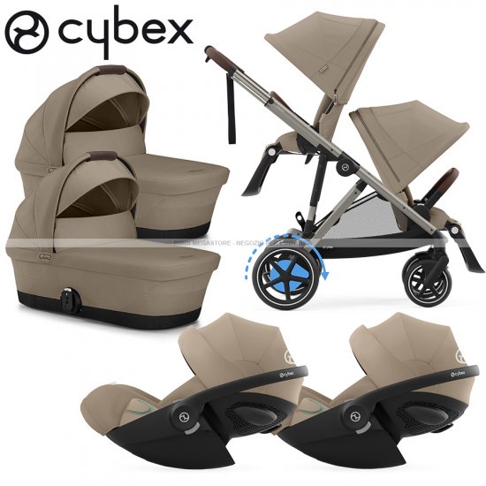 Cybex - E-Gazelle S Trio Gemellare Con Cloud G Isize